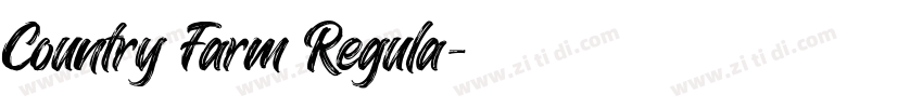Country Farm Regula字体转换